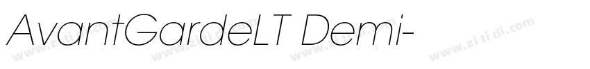 AvantGardeLT Demi字体转换